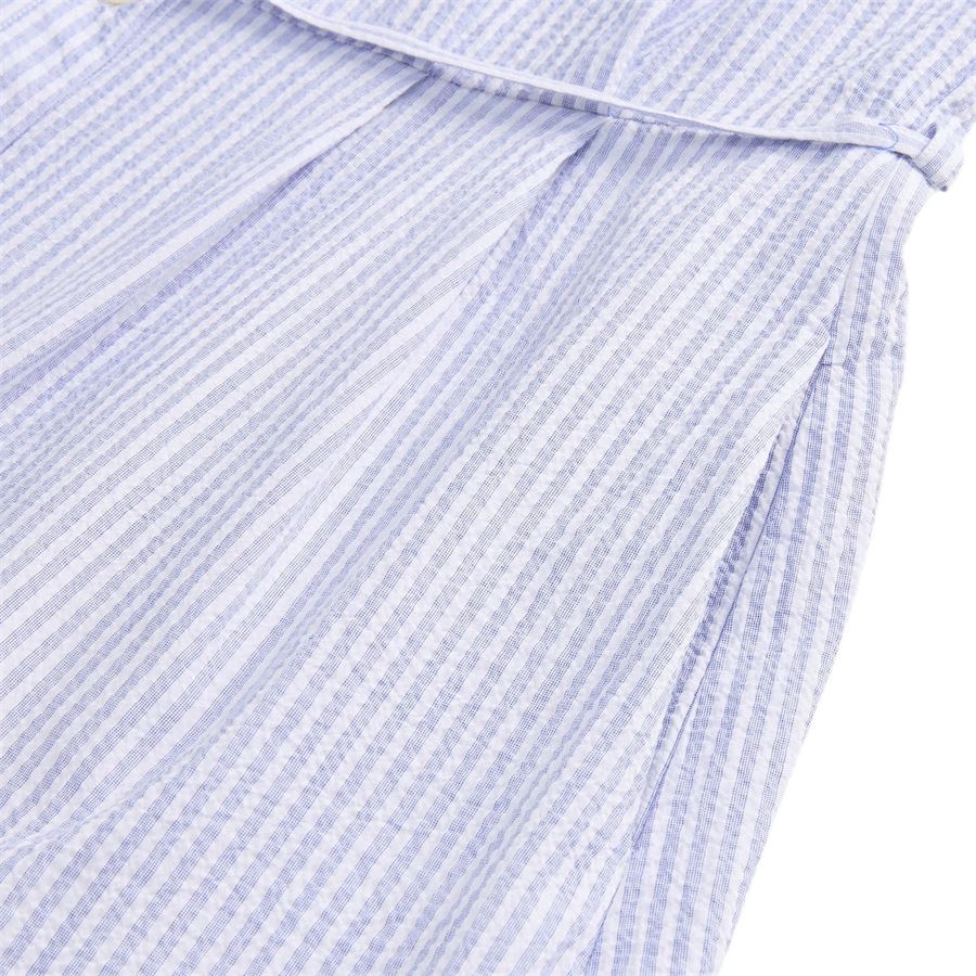 Vestito chemisier in cotone seersucker elasticizzato da donna Woolrich | CFWWDR018631010